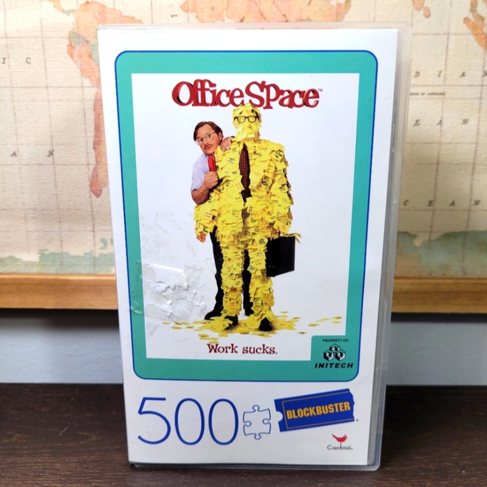 BRAND NEW Office Space "Work Sucks" W/ Vintage Blockbuster VHS 500 Piece